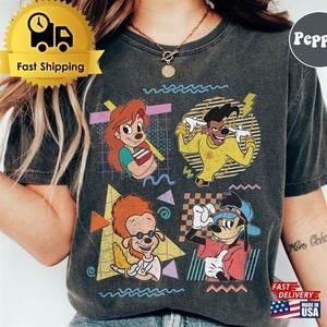 Retro 90S Disney A Goofy Movie Characters Shirt Max Goof Roxanne T-Shirt
